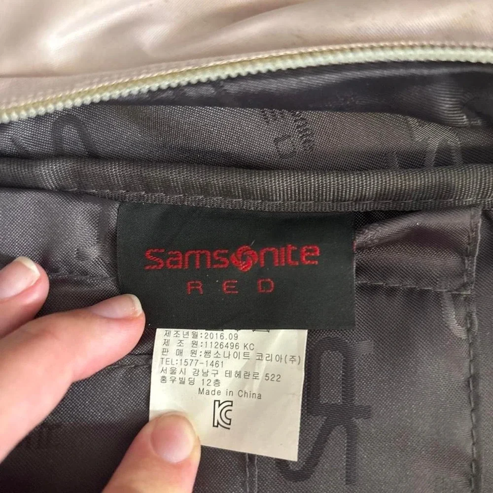 Samsonite Red Backpack Dusty Rose Pink Travel Bag 55S*48001